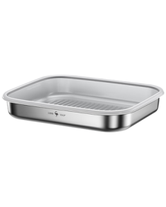 Sansi Steel Dumpling Storage Box 316L Stainless Steel Fresh-Keeping Container, Food-Grade Fridge Organizer, Freezer-Specific, Single Pack 38761