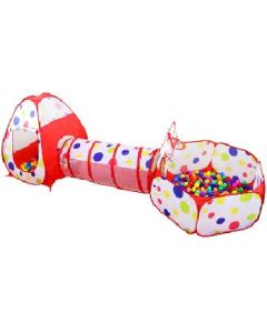 Three-piece set: triangle 90*90*95CM, channel 120*48CM, ball pool diagonal 120CM