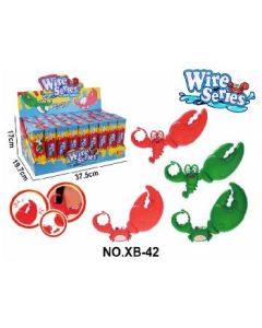 Lobster crab pull string biting hand toy