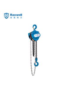 Raxwell Manual Chain Hoist 2T Capacity 3m Chain Length G80 Grade Chain RLCM0003