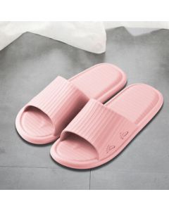 Jiebi Shi Slippers - All-Season Couples Bathroom Home Leisure Slippers, Soft-Sole Spa Sandals, Women's Pink, Size 38-39