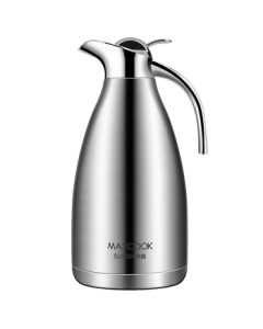 Maxcook Vacuum Insulated Stainless Steel Thermos, 2L Silver Household Hot Water Bottle for Home and Dormitory MCH-478