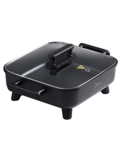 Midea Electric Hot Pot, 6L Multi-Function Electric Cooking Pot for Frying, Grilling, and Boiling, Non-Stick Fish Grill Hot Pot MC-DY3030Easy101