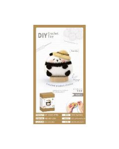 Crochet panda ornaments