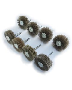 Xiwahui Transparent Wire Polishing Wheel with Floral Pattern Abrasive Brush - Durable [240 Grit 8CM*3.5CM] DX-1