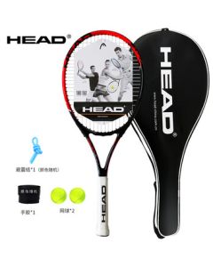 HEAD Tennis Racket SPARK MX Professional Beginner Training Carbon Composite Black & Red for Men & Women, Includes Tennis Grip and Vibration Dampener