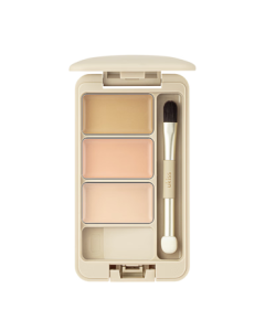 UKISS 3-Color Concealer Palette 01 Basic Set - Moisturizing Cover for Spots, Contouring, Highlighting Brush, Foundation Brightening Liquid - Birthday Gift
