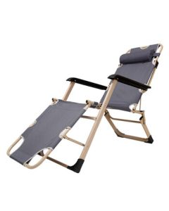 Tri-polar Outdoor Tri-polar Folding Bed Lounge Chair Companion Chair TP1006 Gray 178*66*32cm