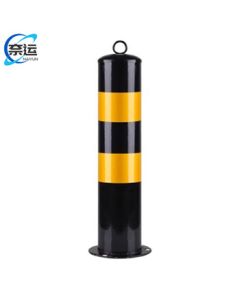 Naiyun Steel Pipe Warning Post Anti-Collision Post Road Protection Iron Upright Fixed Bollard Lane Divider Barrier Pile 50cm Fixed Model