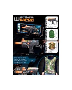 Electric Gun Set, Strap Sound and Light Shock Gun, Tactical Vest, Strategy Pack