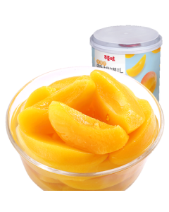 Bestore Canned Yellow Peach in Syrup - Childhood Snack, Leisure Treat, Fruit Medley 312g/can