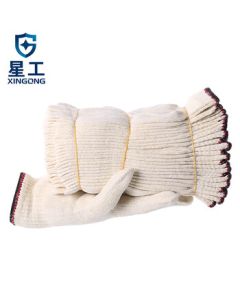 XINGGONG Cotton Yarn Gloves, Fine Yarn Reinforced & Durable, Work & Labor Protection Gloves, Thickened & Wear-Resistant (12 Pairs) XGS-X1