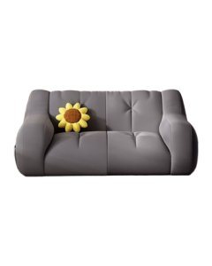 NHZHIW Lazy Sofa, Lounge and Sleep Sofa for Bedroom, Single/Double Tatami Sofa for Rental Apartments, Light Gray Oversized Version