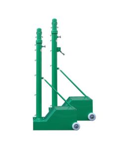 DKSV Portable Badminton Net Stand Standard Mobile Badminton Net Post Volleyball Net System for Competition