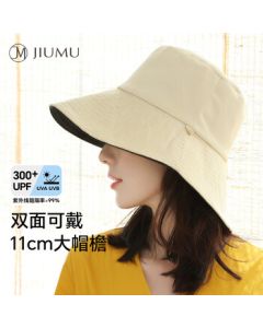 JIUMU Women's Sun Hat UV Protection Wide Brim Fisher Hat Summer Outdoor Face Covering Cap
