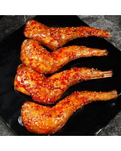 Mr. Big Mouth Spicy Rabbit Leg 140g - Dried Meat Jerky, Sichuan Specialty Cold Rabbit Snack, Ready-to-Eat with Alcohol