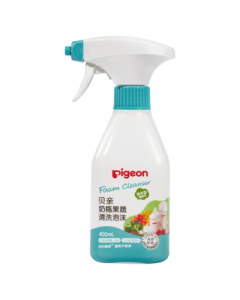 Pigeon Bottle Nipple Foam Cleanser for Fruits, Vegetables, and Tableware, Plant-Based Ingredients, 400ml MA101