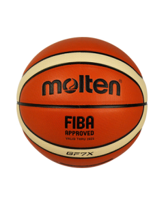 Molten GF7X Basketball - Official FIBA Recognized BGF7X Indoor PU Game Training Competition-Level Basketball for Adults (Size 7)