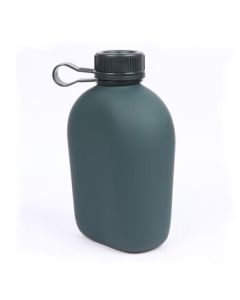 Linglong Bafang Camouflage Canteen Military Green Camping Equipment Thickened Inner Liner Portable Outdoor Aluminum Water Bottle