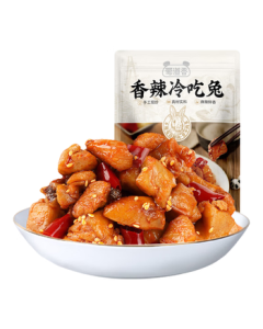 Shu Dao Xiang Spicy Cold Rabbit 100g - Dried Rabbit Meat Snack, Sichuan Specialty, Spicy Flavor