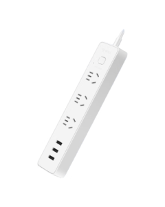 BULL Mini USB Power Strip/Socket Extension/Plug Board/Desk Extension Cord for Dormitory & Home Use GN-B403U with 3 USB Ports + 3 Outlets, 1.8m Length, Master Switch