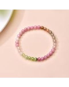 Watermelon tourmaline bracelet