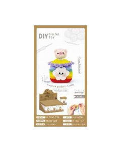 Crochet ornaments, solar head head, cowhide box, display box, tools included