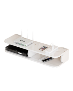 Anerya No-Drill Wall Mount Shelf for Set-Top Box, TV Wall Decor, Living Room & Bedroom Router Holder