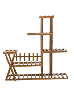 Anerya Indoor/Outdoor Flower Stand Multi-Tier Plant Shelf for Succulents, Modern Minimalist Display Rack for Living Room and Balcony