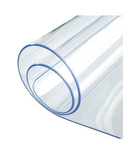 Luxchic Tablecloth Waterproof Oil-Resistant Transparent Soft Glass PVC Table Cover Heat-Resistant Plastic Tablecloth Dining Table Mat Coffee Table Pad Non-Slip Crystal Sheet Standard 2mm Thickness Customizable per Square Meter