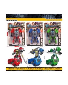 Trainman transforms into a robot