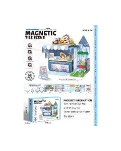 Magnetic Building Blocks Scene Cottage 68PCS
