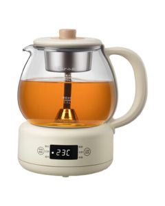 Bear (Bear) Tea Maker ZCQ-A10W5 1L Beige Spray Brewing Microcomputer Touch Control 4 Tea Types 6 Functions 11-Stage 40~90℃ Adjustable Keep-Warm 600W