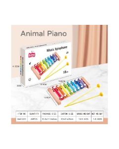 Striking the piano with 8 notes