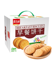 Jiasili Biscuits Snacks Nutritious Breakfast Biscuits Original Flavor 1000g/Box Breakfast Food Snack Gift Box Bulk Purchase
