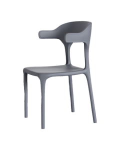 Huakai Star Chair Dining Chair Household Dining Stool Horn Chair Popular Plastic Stool Simple Leisure Thickened Chair HK906 Gray