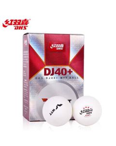 DHS WTT Competition Table Tennis Ball 3-Star DJ40+ ITTF Approved White (Pack of 6)