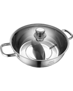 ASD Love's Pot 304 Stainless Steel Dual Flavor Hot Pot 30CM Thickened Soup Pot Universal for Induction Cooker FS30A2WG