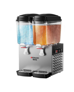DEMASHI Commercial Beverage Machine, Dual-Tank Hot & Cold Juice Dispenser, Soda Machine, Milk Tea & Coffee Machine, Cold Drink Machine, Beverage Chiller GZJ234 [Premium Spray Type]