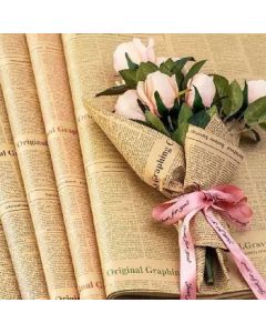 Wrapping paper, English newspaper, kraft paper, 50x70cm