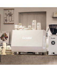 Dongbang Yuchu Semi-Automatic Professional Italian Dual Head Commercial Coffee Machine Gemilai 3211A White