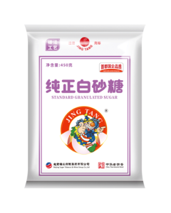 Jingtang White Sugar Pure Granulated Sugar 450g, China Time-Honored Brand, Perfect for Cooking and Tea