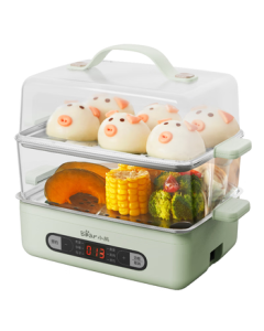 Bear Egg Cooker Steamer Smart Electric Steamer Small 2-3 Person Automatic Shutoff Multi-functional Breakfast Maker Egg Cooking Tool ZDQ-B06N3