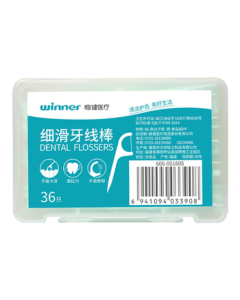 Wenjian Dental Floss Picks High Tensile Strength Smooth Food-Grade PP Material for Cleaning Teeth Gaps, Fragrance-Free, 36 Picks/Box