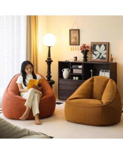 Xiaojiang Material Lazy Sofa Bean Bag - Popular Single Sofa for Lounging and Sleeping, Living Room Bedroom Balcony Tatami Yellow Step Sofa