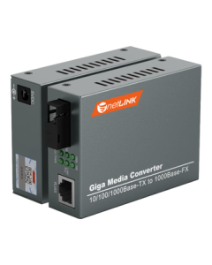 netLINK HTB-4100AB-3KM Fiber Optic Media Converter Gigabit Single-Mode Single-Fiber Transceiver 0-3km DC5V (Pair)