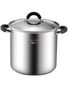 Maxcook Stainless Steel 304 Soup Pot with Multi-layer Bottom, 24cm, Compatible with Gas and Induction Cookers, MCH-24