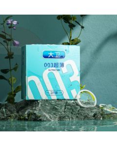 David Ultra-Thin 003 Condoms for Men & Women, 3-Pack