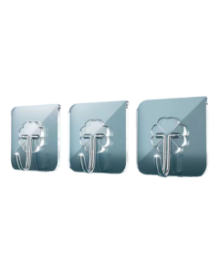 Shu Ran Jia Strong Adhesive Hooks, No Trace Wall Hooks, Heavy Duty Nail-Free Hangers, No Drill Sticky Hooks, 30-Pack