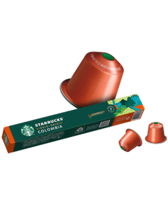 Starbucks Capsule Coffee Colombia Medium Roast Black Coffee 5.7g*10 Caps Compatible with Nespresso Machines